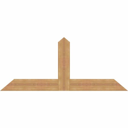 Ekena Millwork Portland Timber Gable Bracket, Western Red Cedar, 60"W x 25"H x 1 1/2"D x 5 1/2"F, 10/12 Pitch GBW060X25X0206POR00SWR